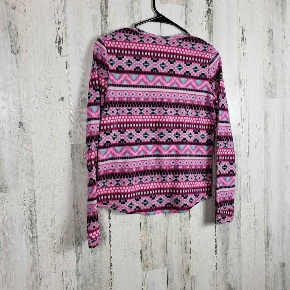 Girls climate right fleece pajama top size XL